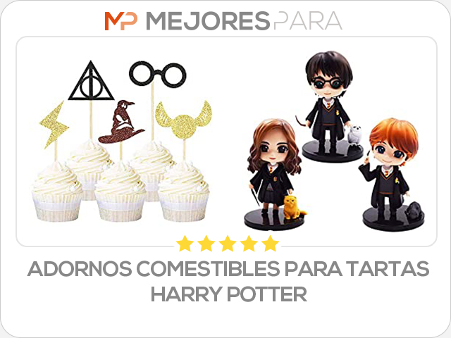 adornos comestibles para tartas harry potter