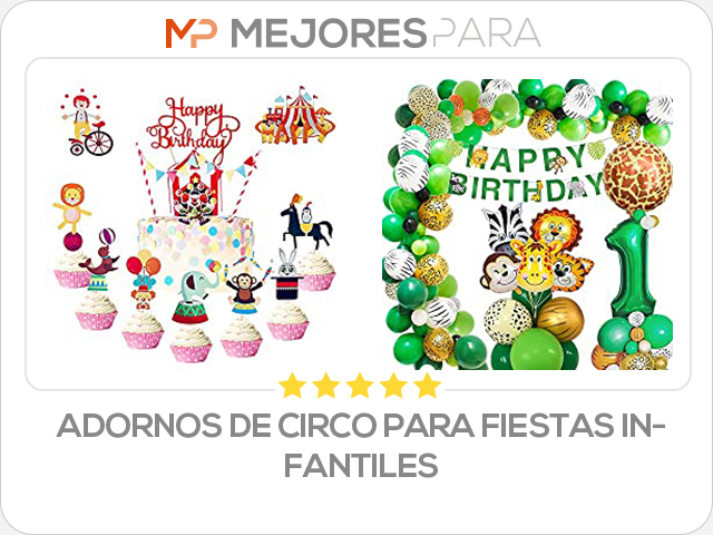 adornos de circo para fiestas infantiles