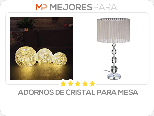 adornos de cristal para mesa