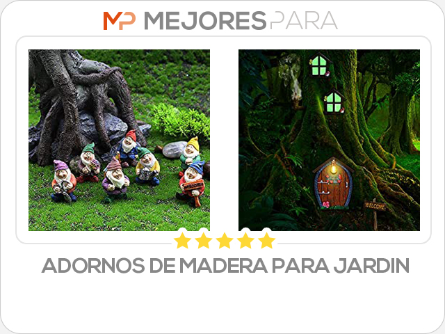 adornos de madera para jardin