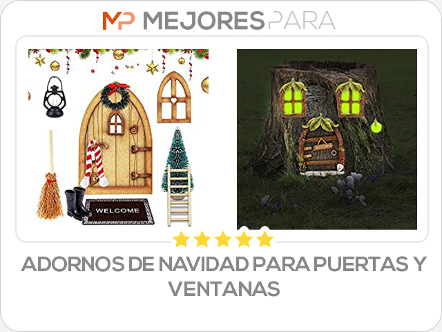 adornos de navidad para puertas y ventanas