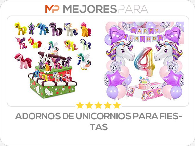 adornos de unicornios para fiestas