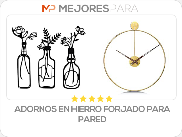 adornos en hierro forjado para pared