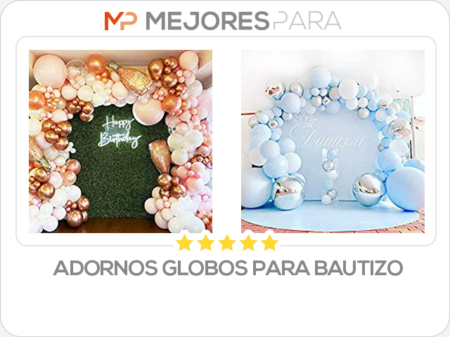 adornos globos para bautizo