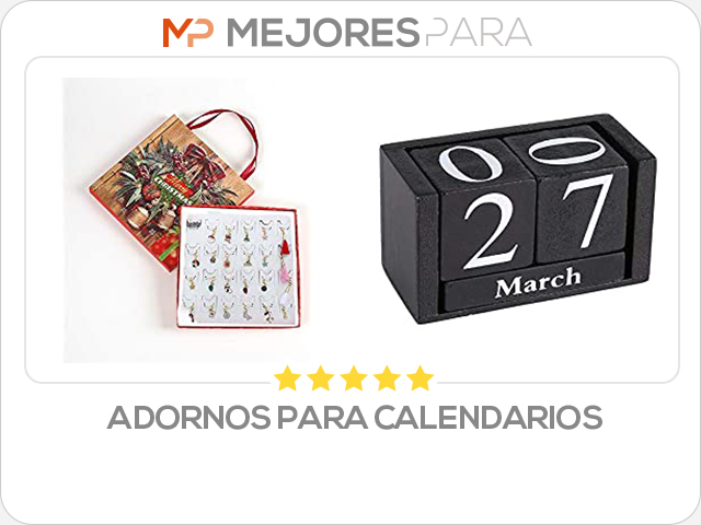 adornos para calendarios