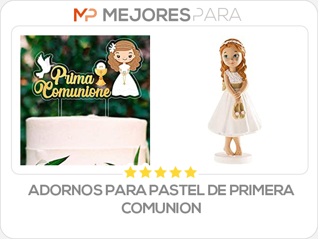 adornos para pastel de primera comunion