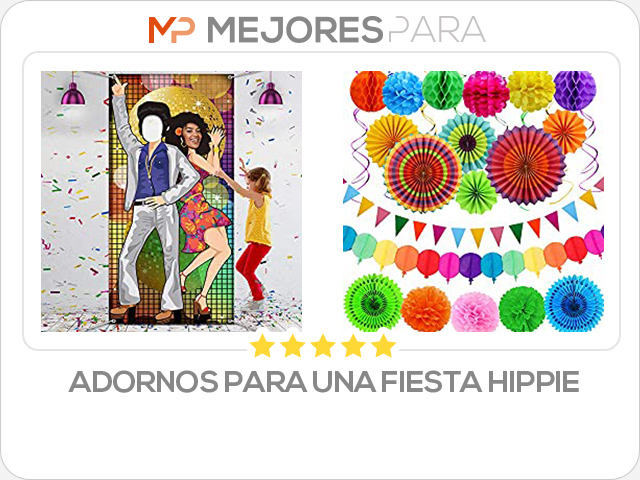 adornos para una fiesta hippie