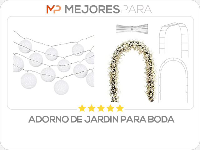 adorno de jardin para boda