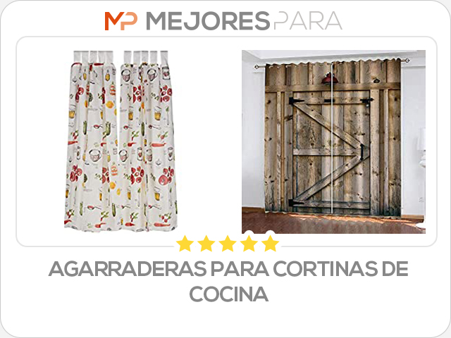 agarraderas para cortinas de cocina