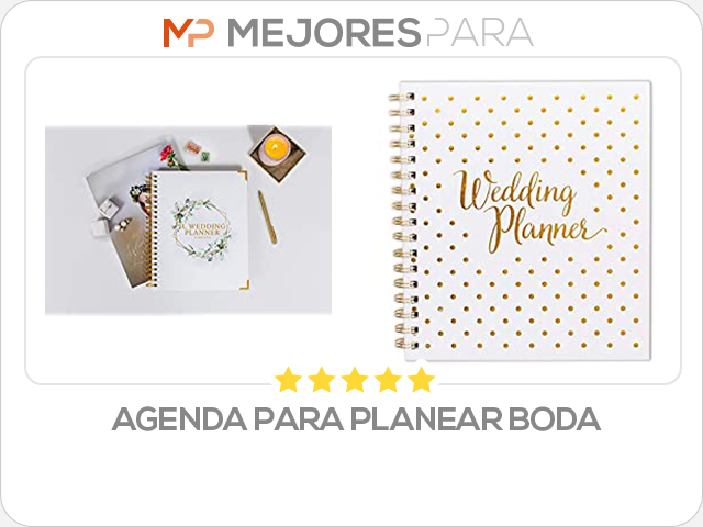 agenda para planear boda