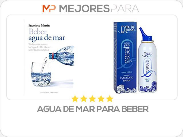 agua de mar para beber