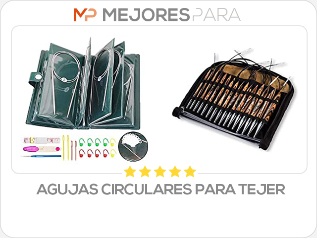 agujas circulares para tejer