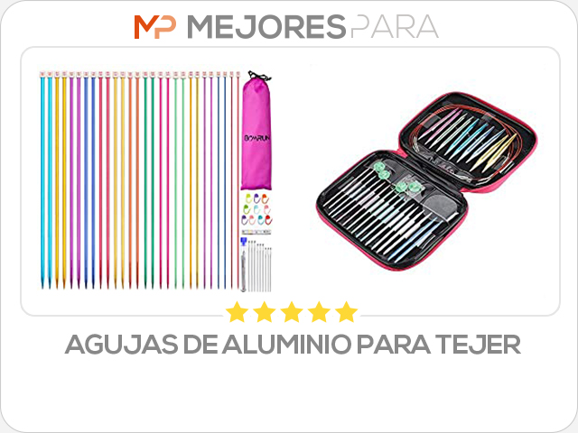 agujas de aluminio para tejer