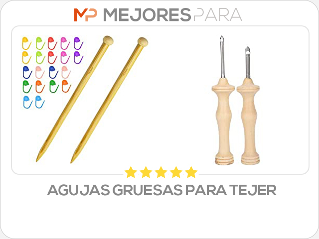 agujas gruesas para tejer