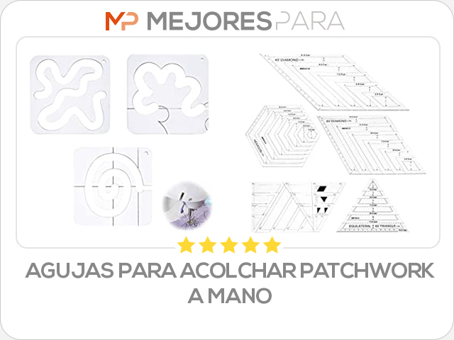 agujas para acolchar patchwork a mano