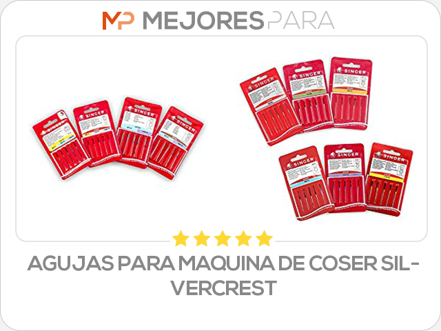 agujas para maquina de coser silvercrest