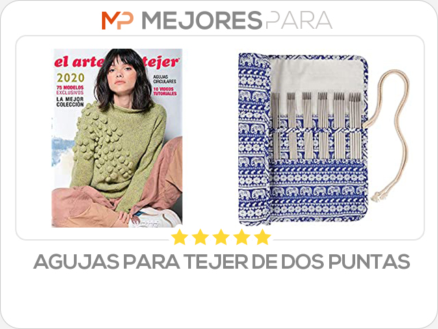 agujas para tejer de dos puntas