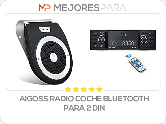 aigoss radio coche bluetooth para 2 din