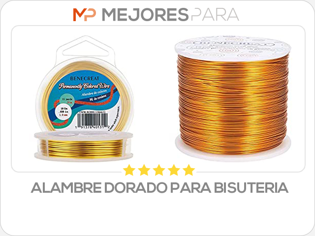 alambre dorado para bisuteria