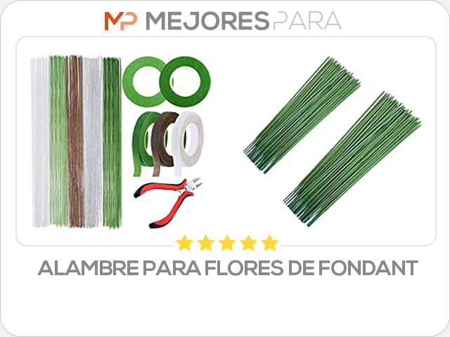 alambre para flores de fondant