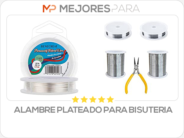 alambre plateado para bisuteria