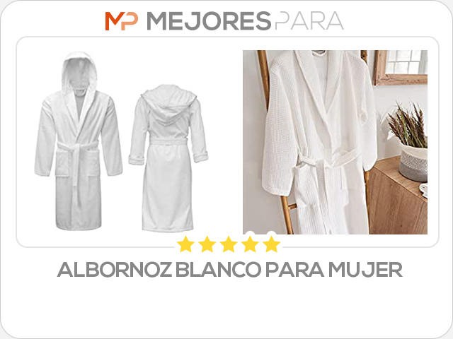 albornoz blanco para mujer