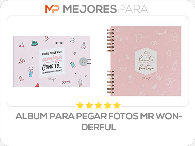 album para pegar fotos mr wonderful