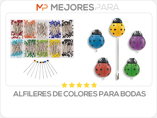 alfileres de colores para bodas