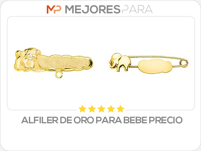 alfiler de oro para bebe precio