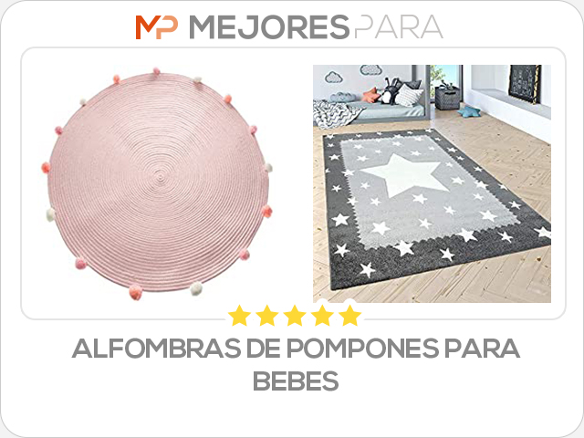 alfombras de pompones para bebes