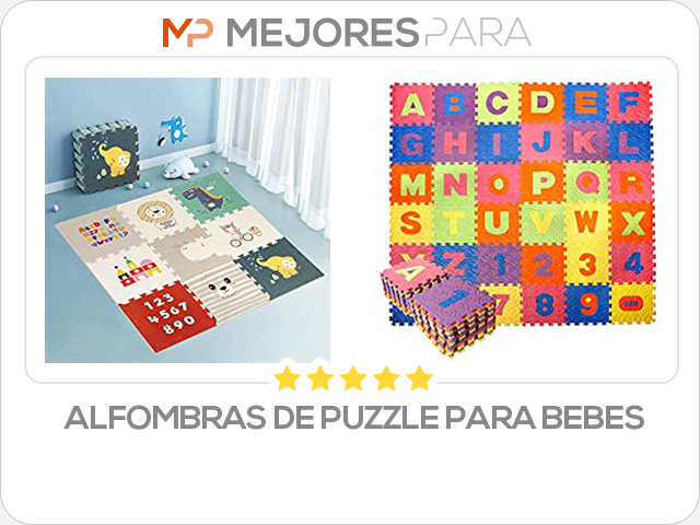 alfombras de puzzle para bebes