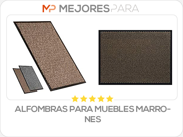 alfombras para muebles marrones