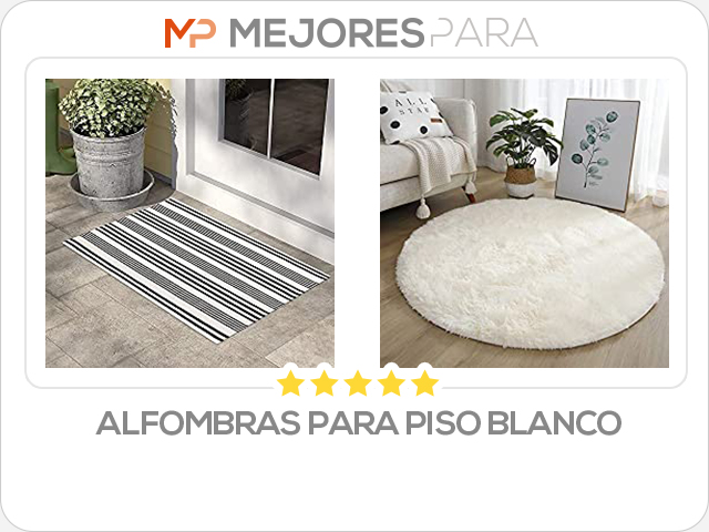 alfombras para piso blanco