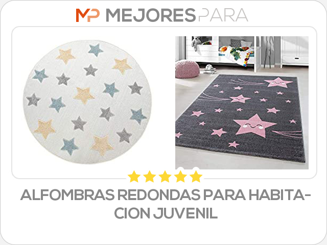 alfombras redondas para habitacion juvenil