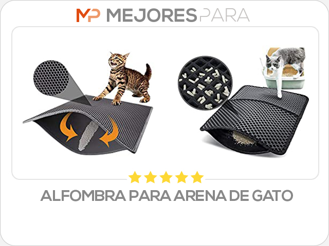 alfombra para arena de gato