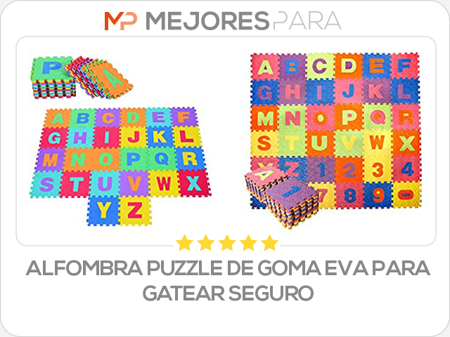 alfombra puzzle de goma eva para gatear seguro