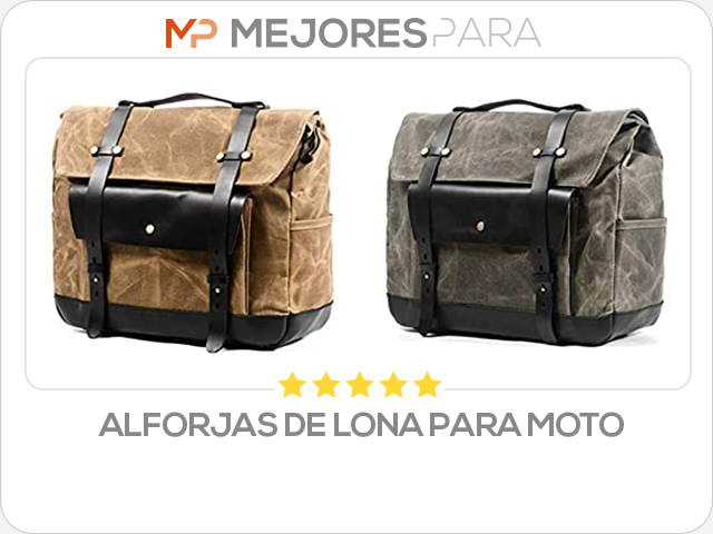 alforjas de lona para moto