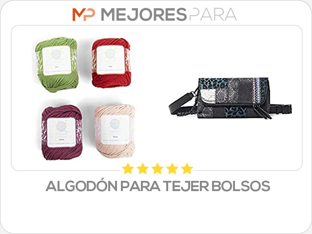 algodón para tejer bolsos