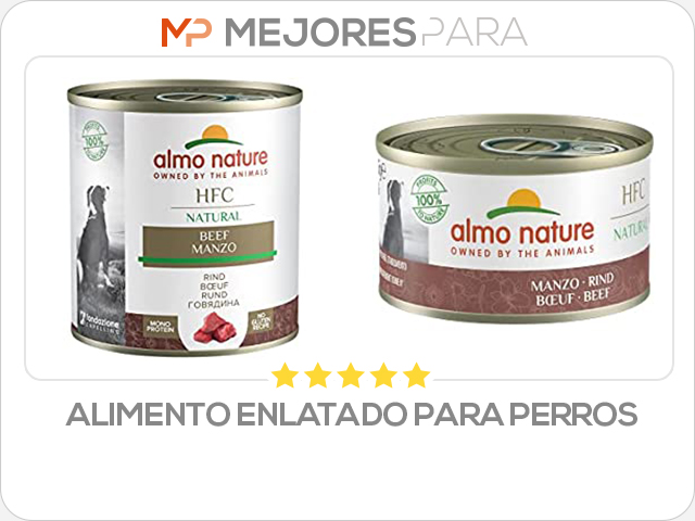 alimento enlatado para perros