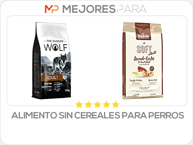 alimento sin cereales para perros