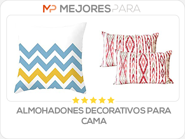 almohadones decorativos para cama