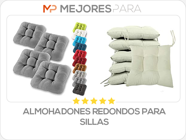 almohadones redondos para sillas