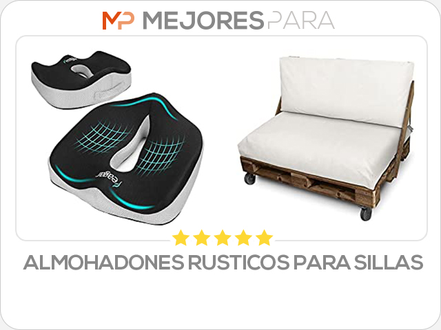 almohadones rusticos para sillas