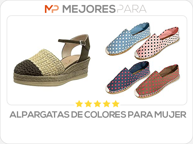 alpargatas de colores para mujer