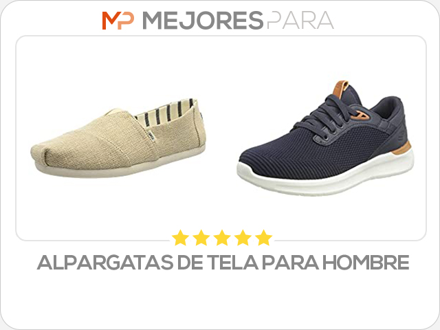 alpargatas de tela para hombre