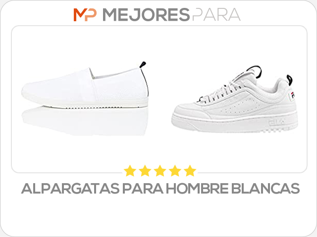 alpargatas para hombre blancas