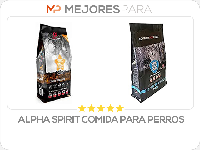 alpha spirit comida para perros