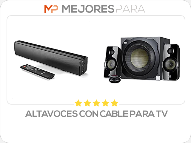 altavoces con cable para tv