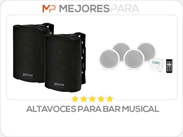 altavoces para bar musical