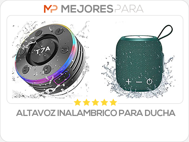 altavoz inalambrico para ducha